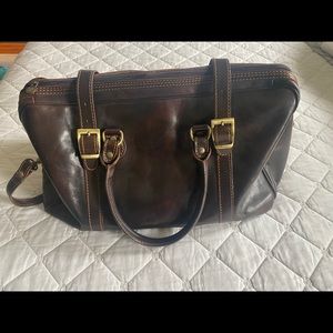 Italian made leather tote